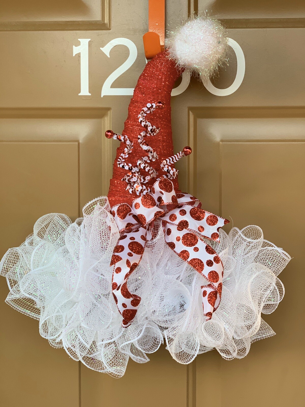 Whimsical Santa Hat Wreaths 