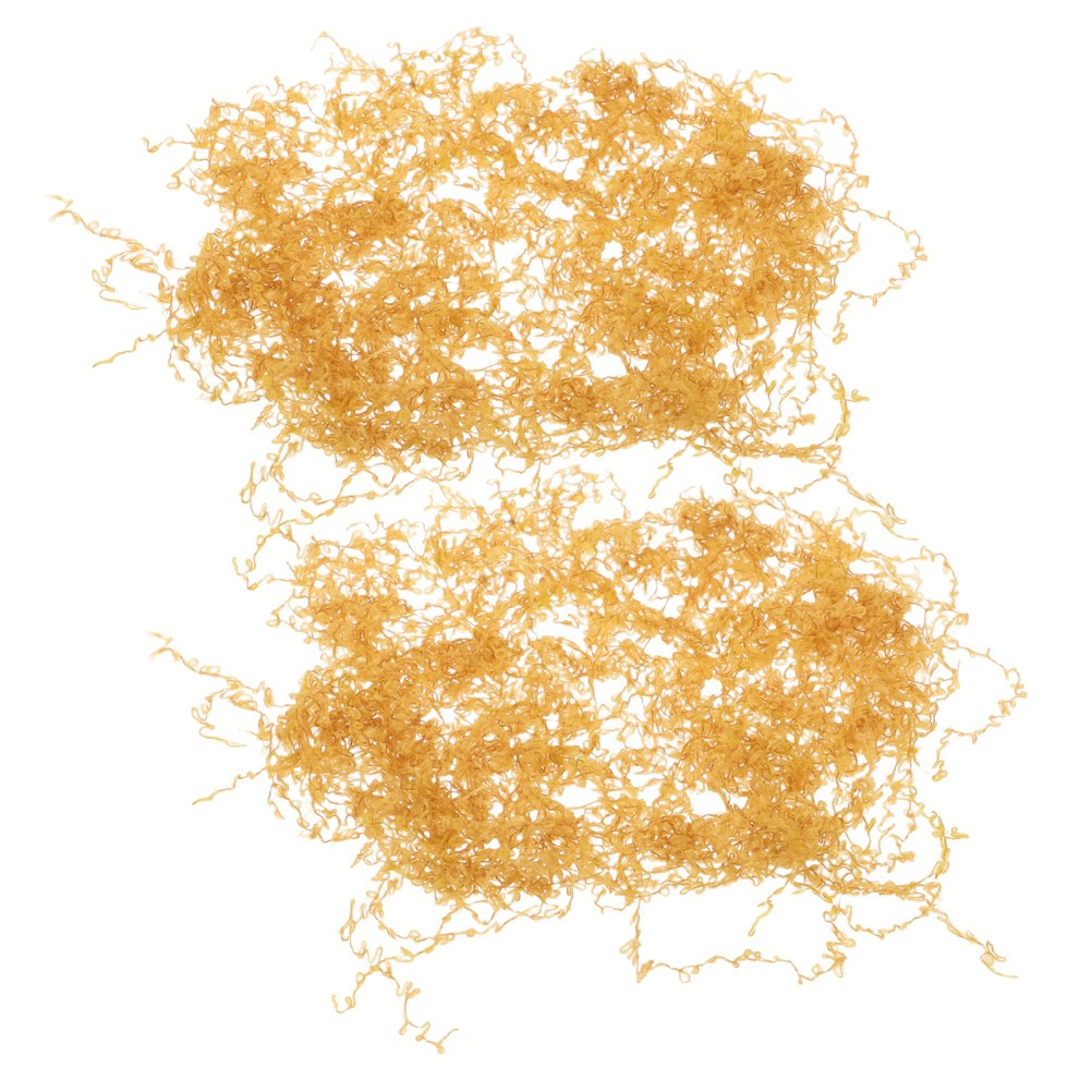 Set of Durable Artificial Moss Yellow Fabric for Fairy Garden Centerpieces
