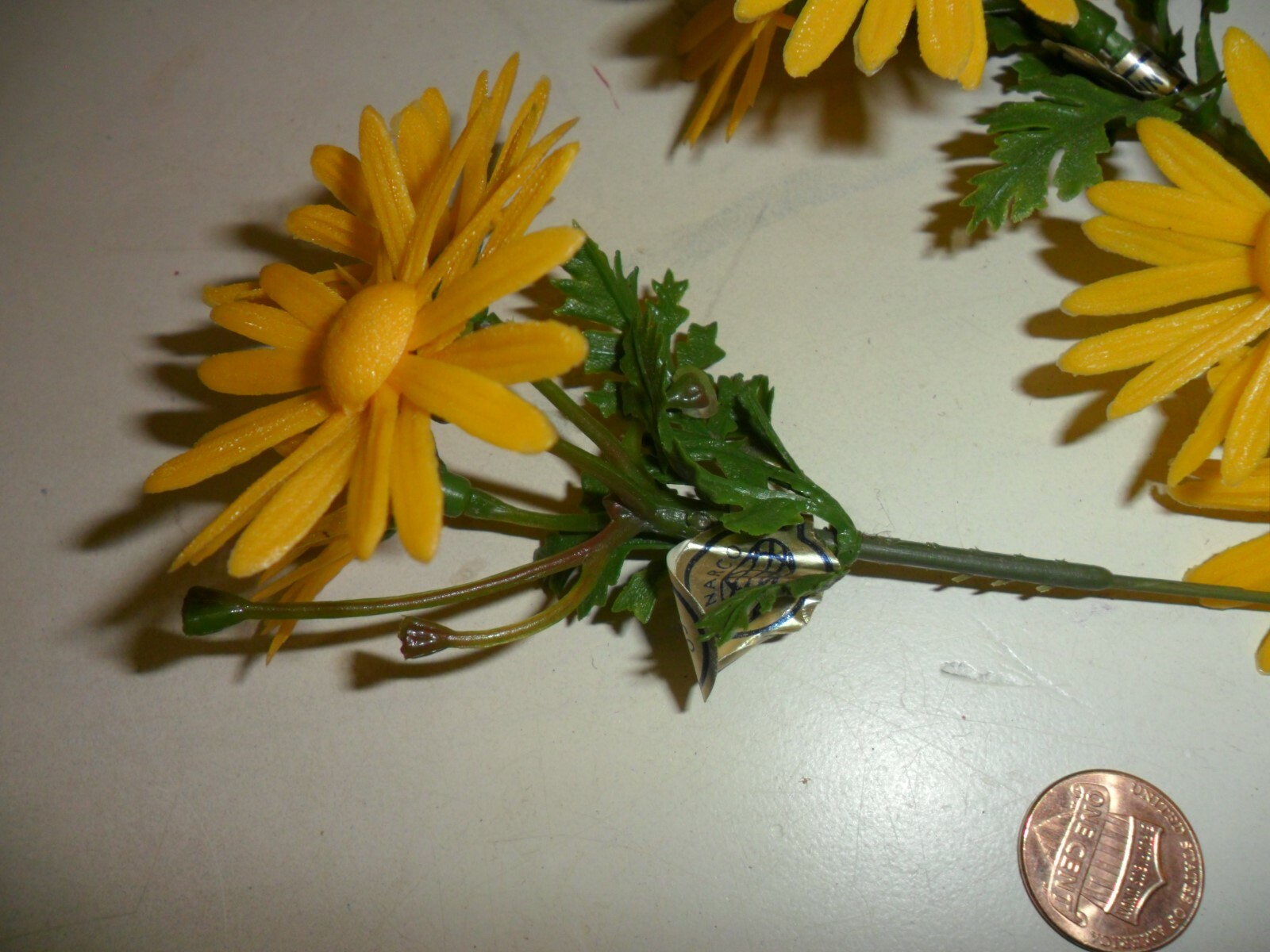 Vintage Plastic Yellow Daisies – Hong Kong