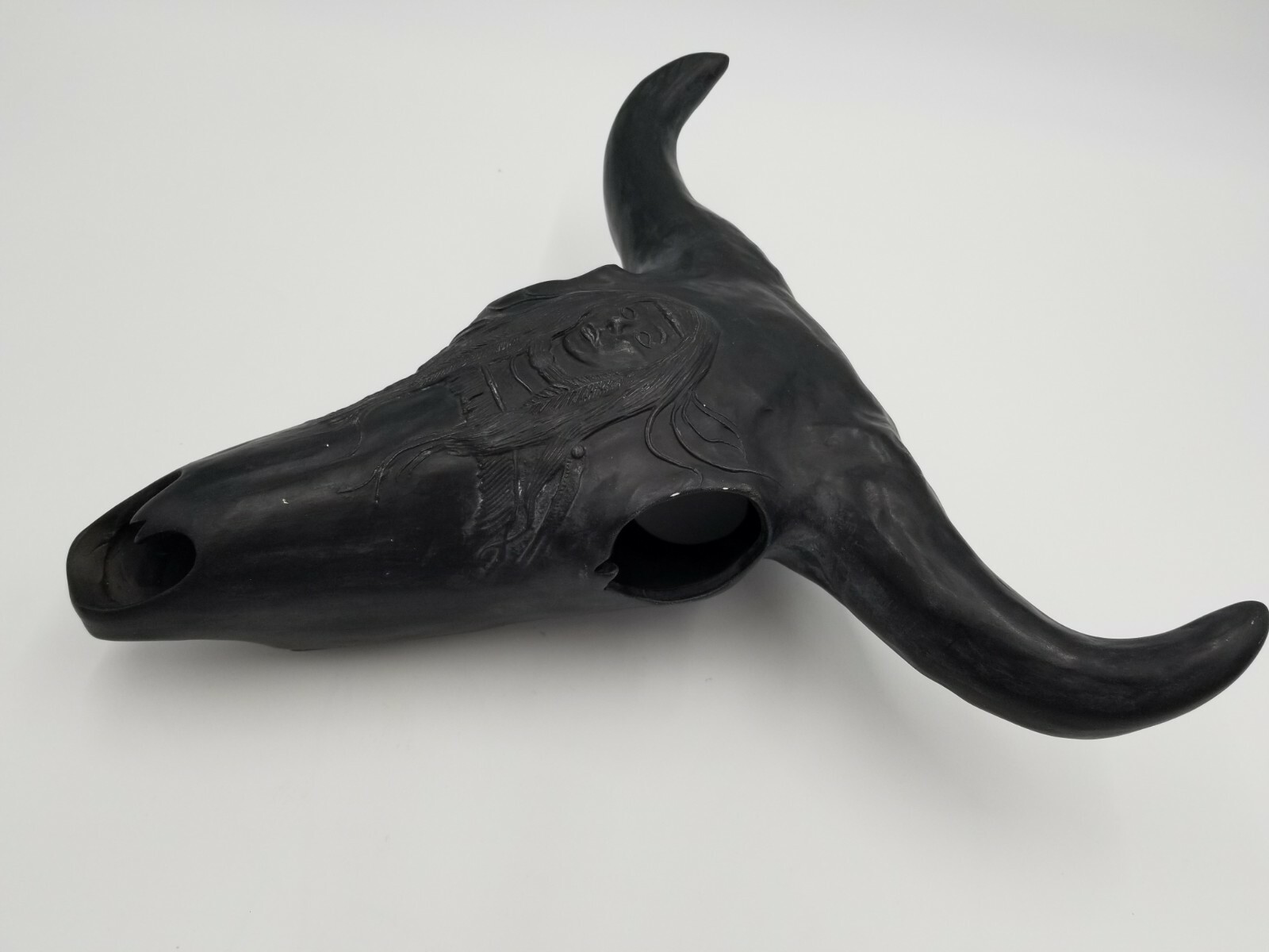 Faux Cow Skull Indian Engraving Artificial Farmhouse Decoration