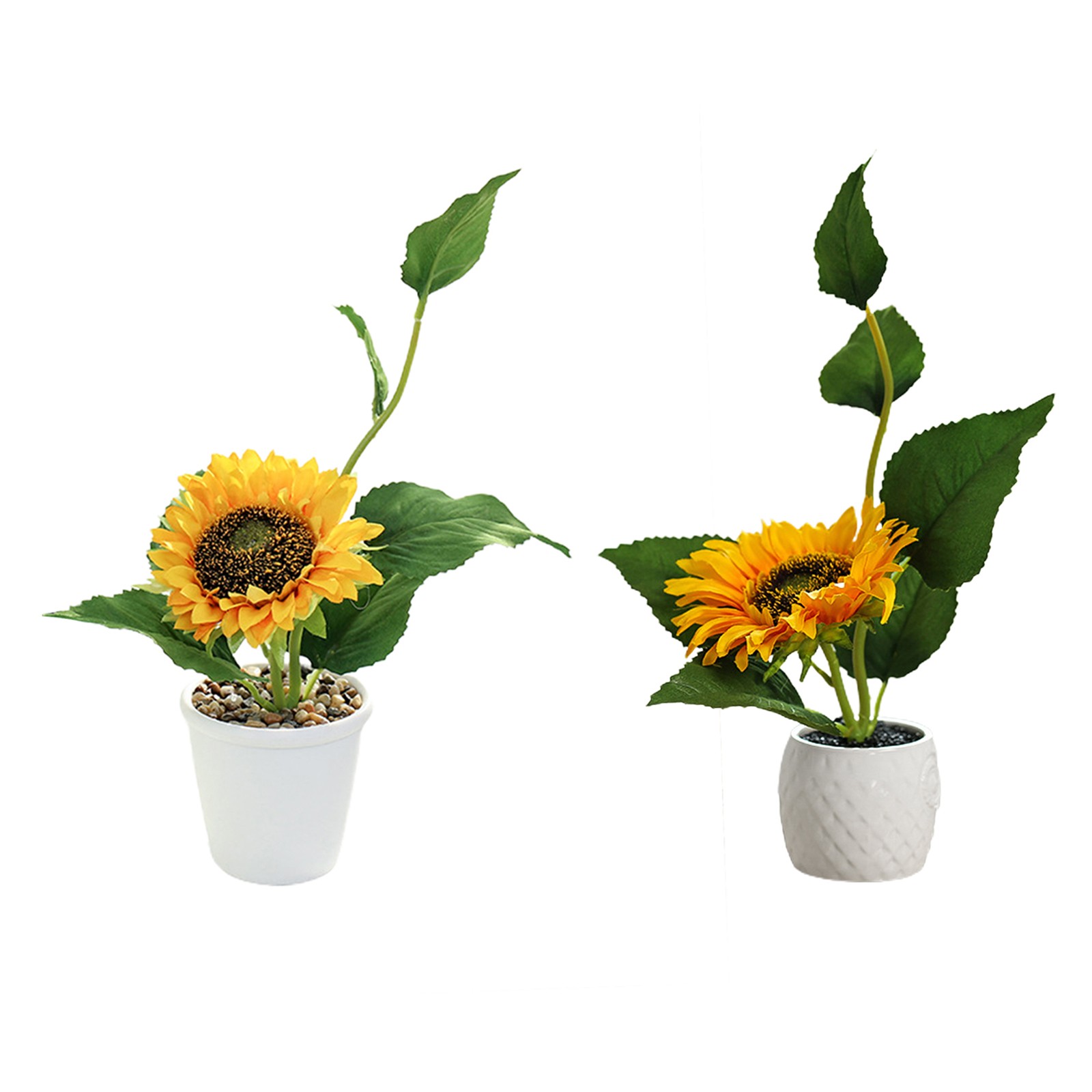 Potted Artificial Sunflower A Style Home Decor JH3916