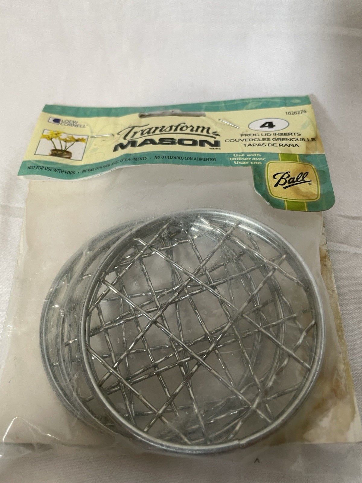 Mason Jar Flower Frog Lid Inserts Pack of 4