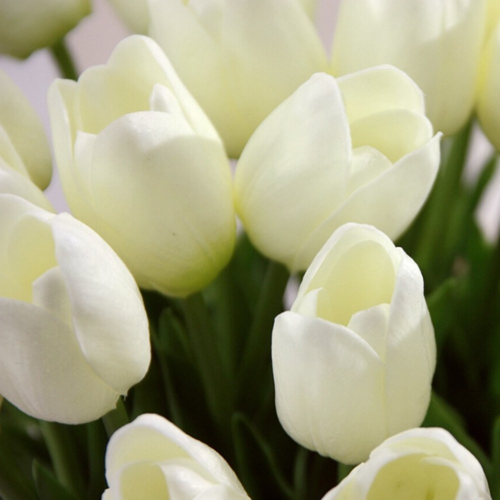 10 PACK Artificial Tulips Real Touch Bridal Home Wedding Party Festival Decor US