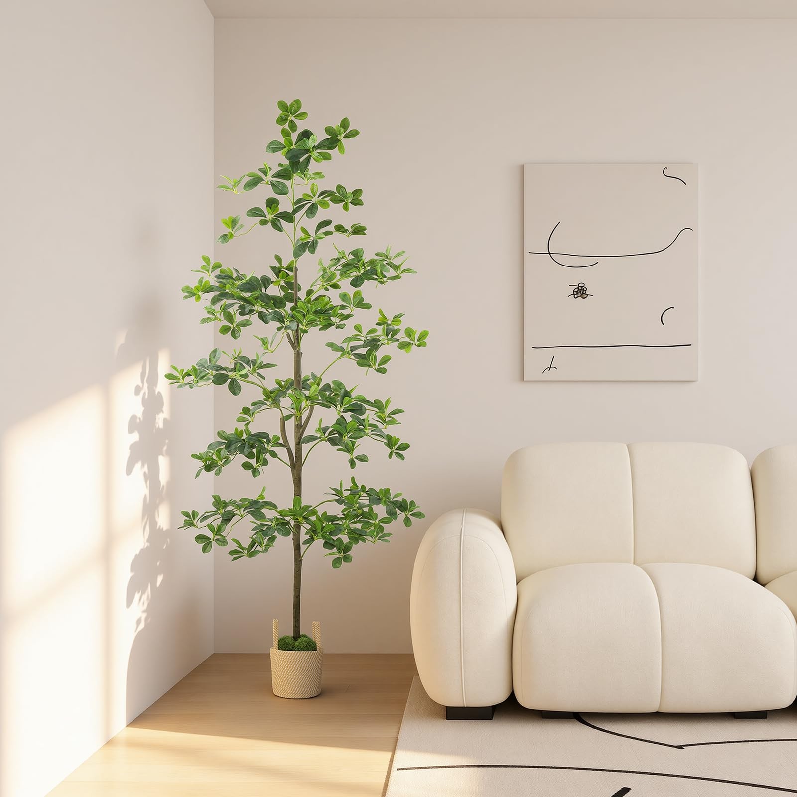 Caxchiling Artificial Black Olive Tree 6FT, Fake Potted 6ft,