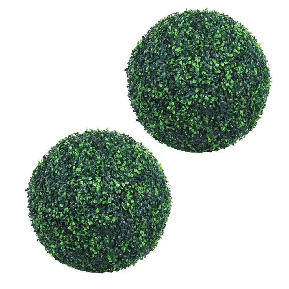 20 In. Artificial Boxwood Topiary Ball 4-Layers Realistic Faux Plants Decoration
