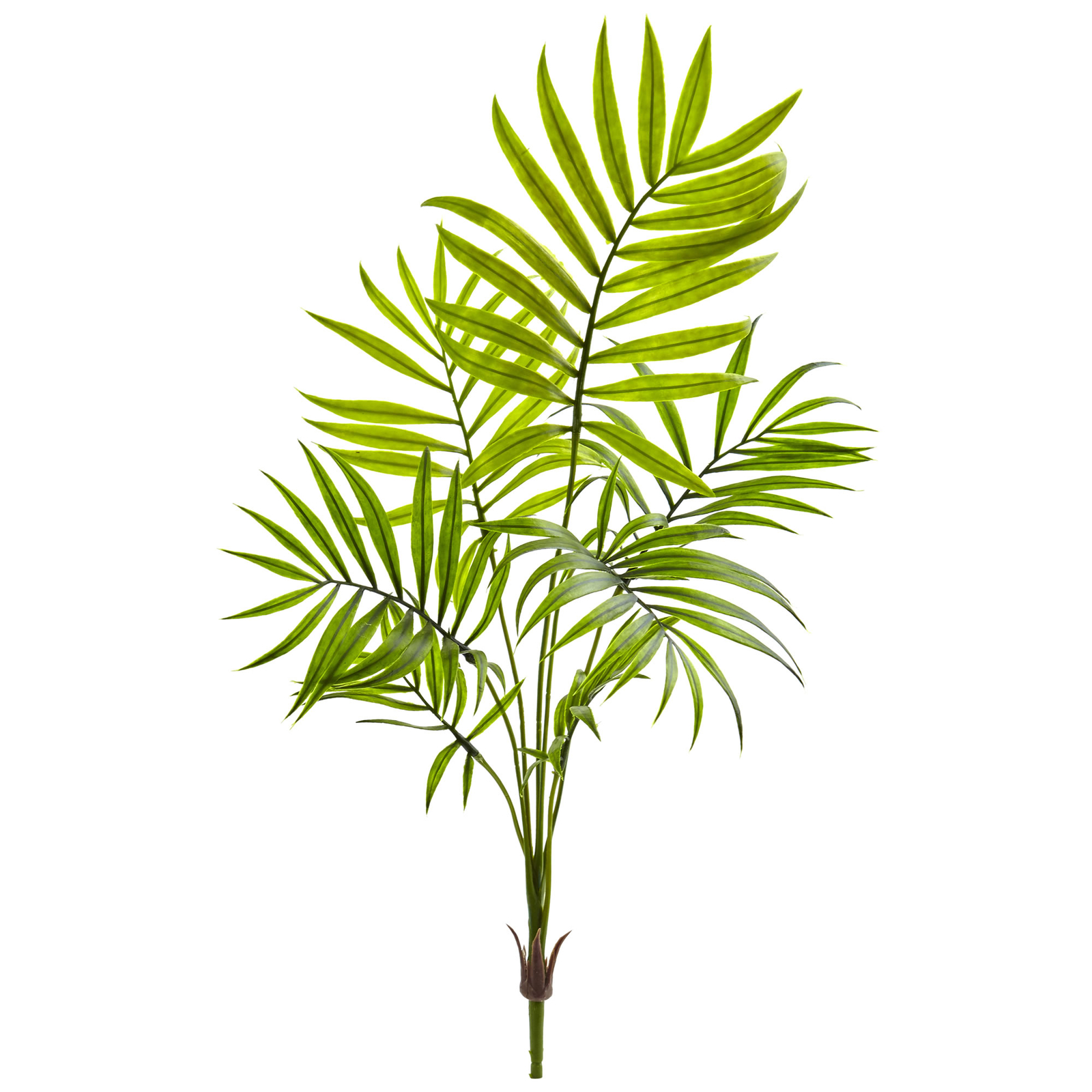 Mini Areca Palm faux Bush faux Plant Decor Set of 6