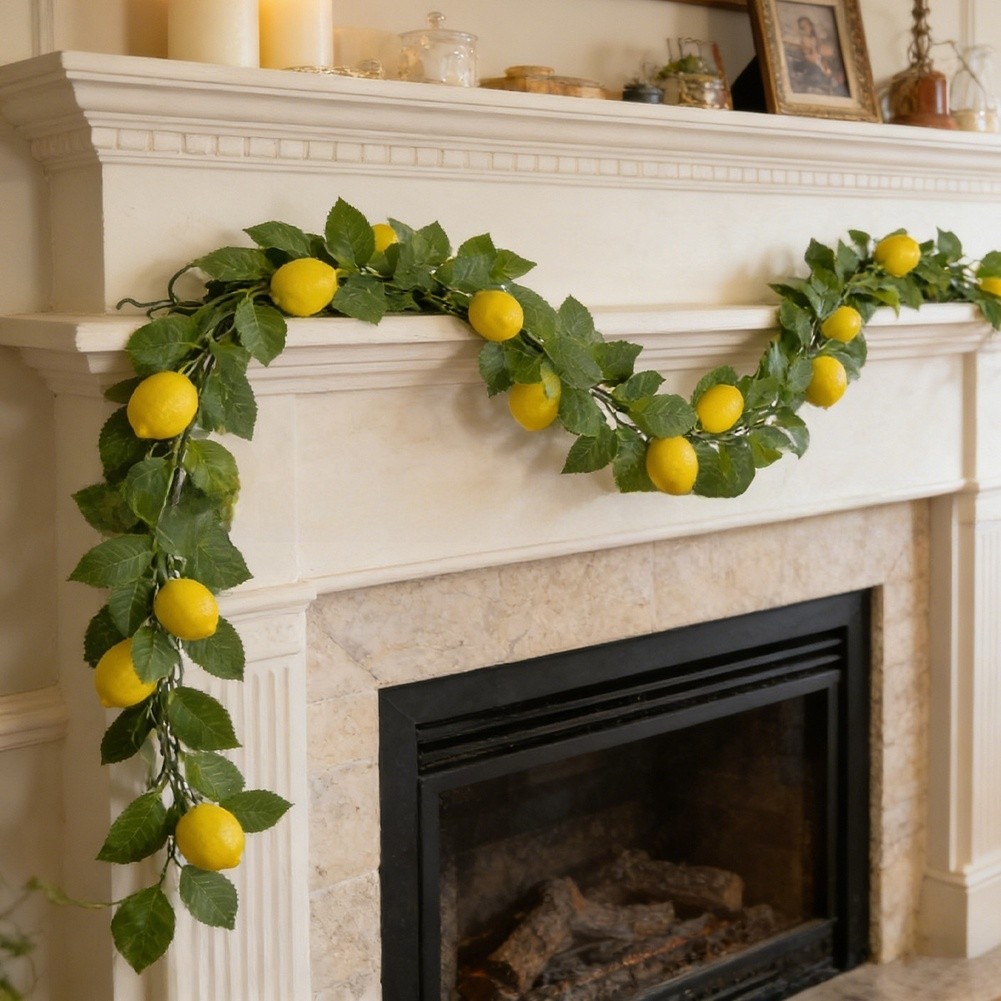 Artificial Lemon Vine with Detailed Craftsmanship for Modern Farmhouse Style
