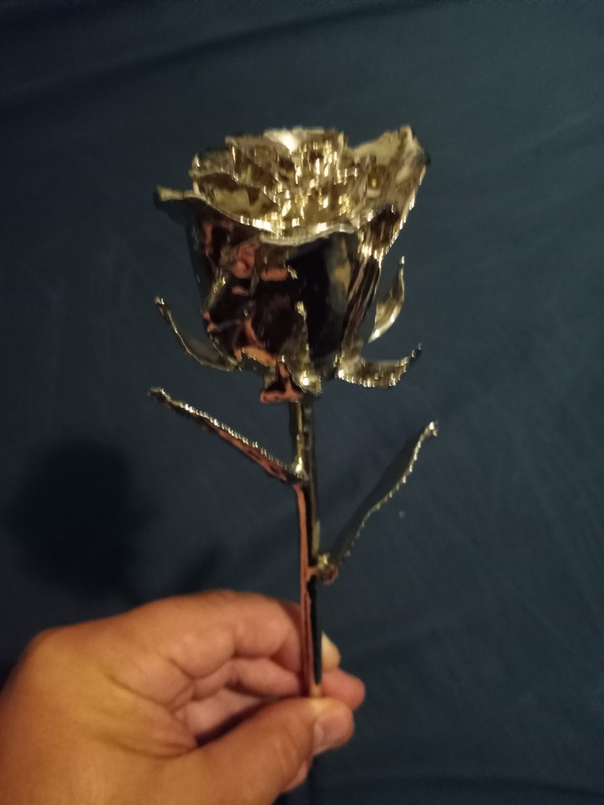 Real Live Rose Dipped In Silver Jewelry Decor Prom Wedding Pictures Fantasy Art