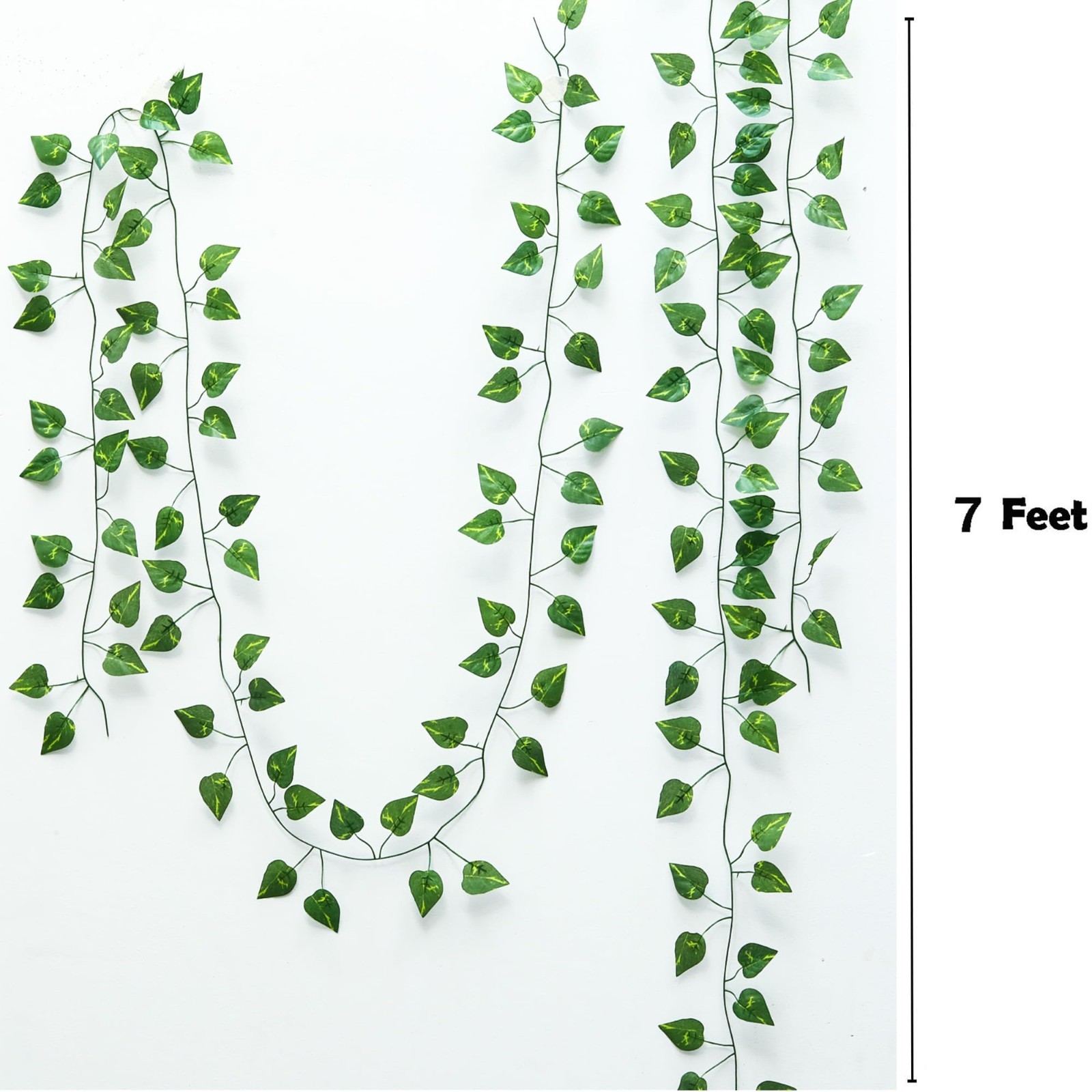60 Pack 420FT Artificial Ivy Garland – Fake Greenery Vine Leaves for Home Decor