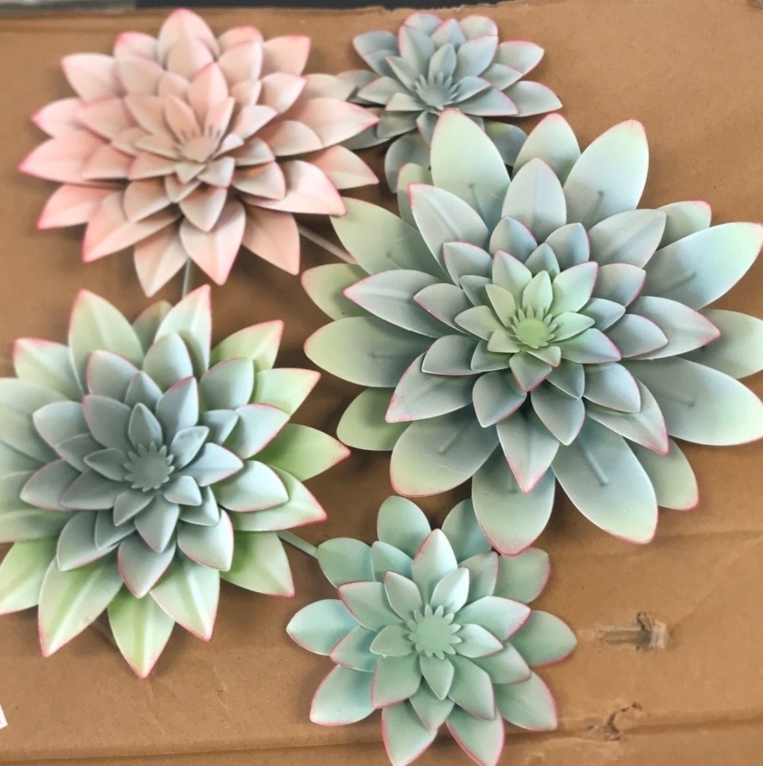 Succulent Wall Decor Multicolored