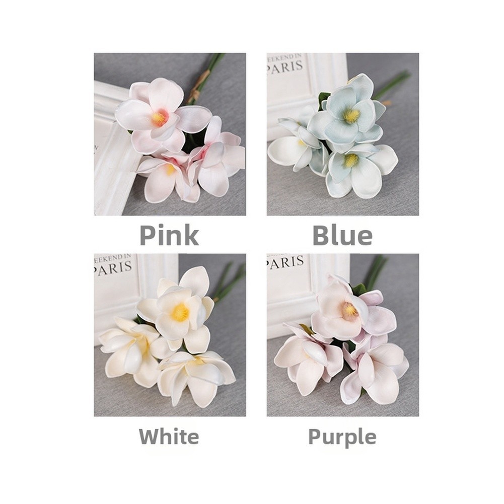 for magnolia Artificial Flower Bouquet for Wedding For Home Decor Photography