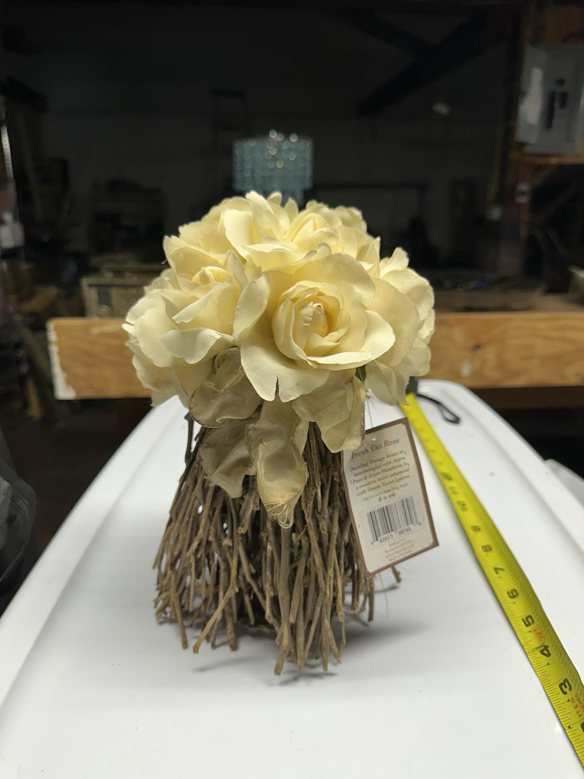 !!NEW!! Faux Off-White Roses/Flower Arrangement