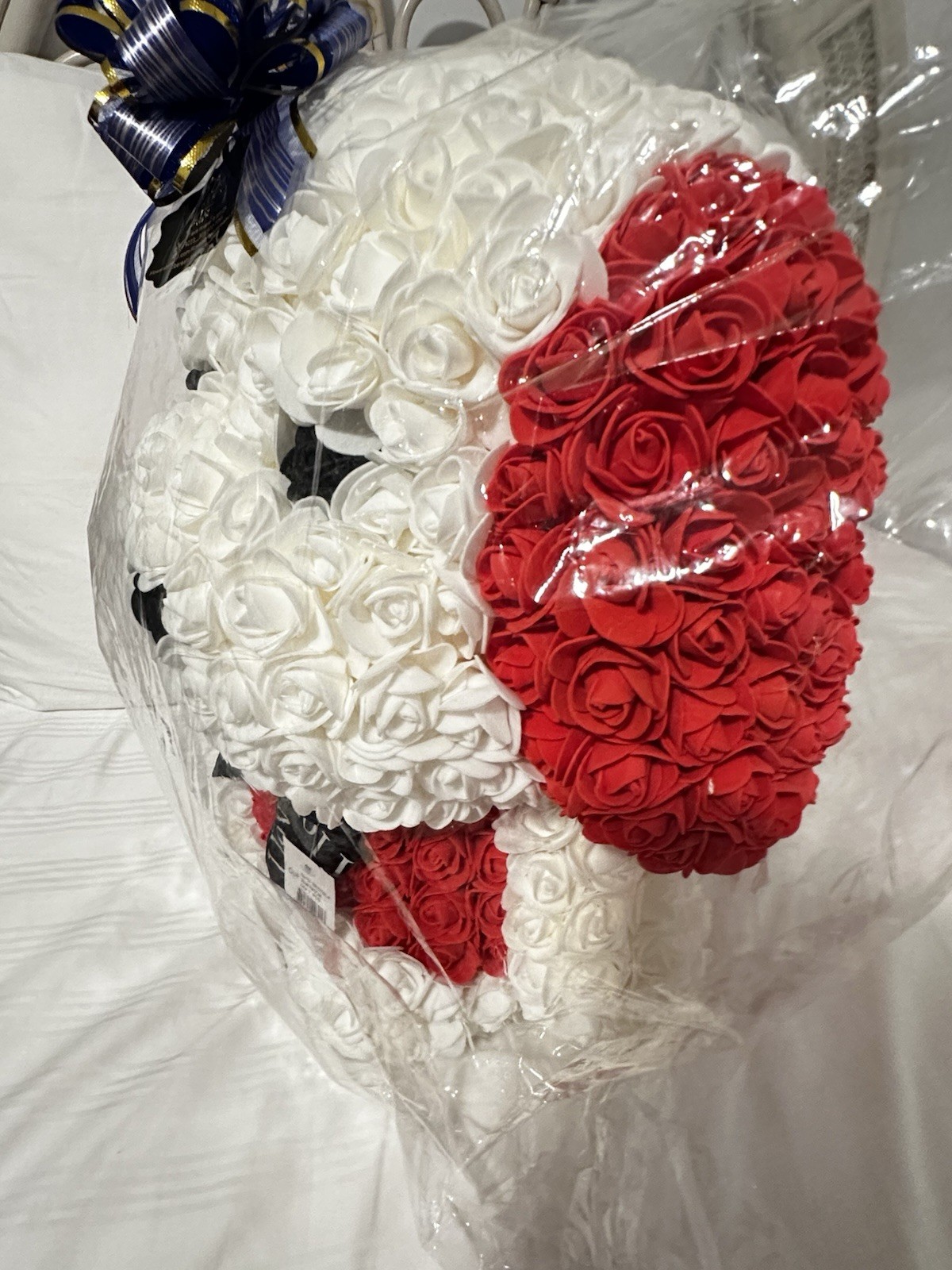 Artificial Rose Teddy Bear Day Gift Look At The Photos