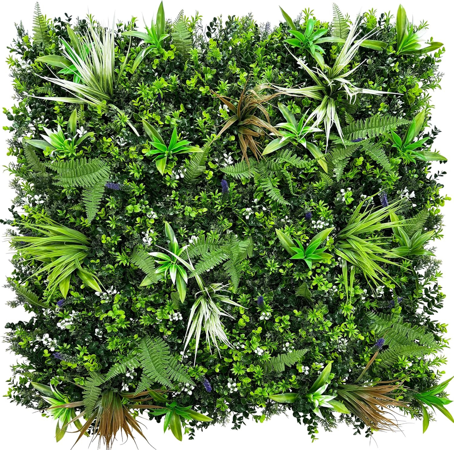 Artificial Boxwood Topiary Hedges Panels: 20” X 20” 8P Uv-Protected Privacy Fa