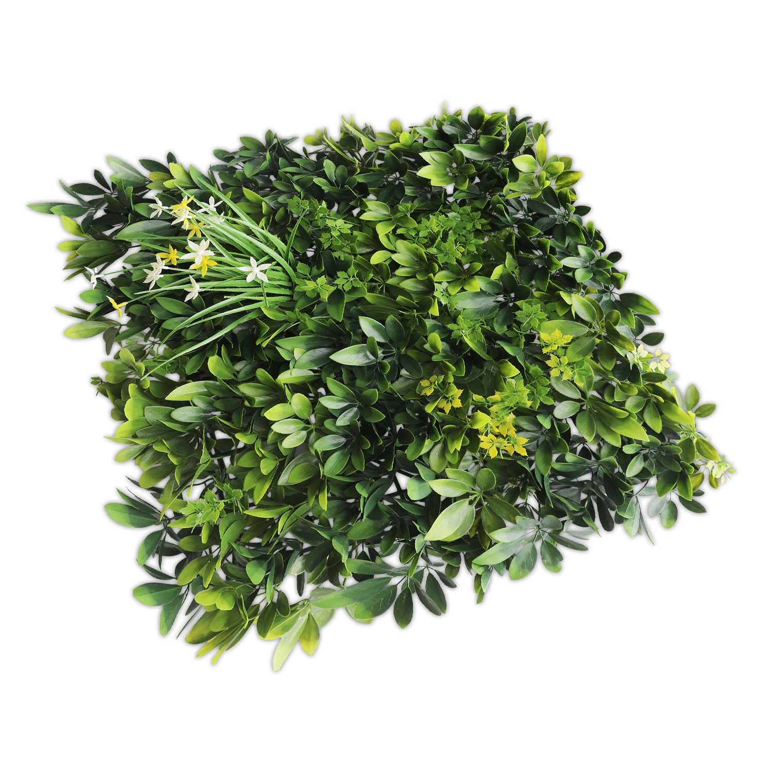 20″ Artificial Faux 3D Mix Leaves Wall Panel Fence Screen Home Outdoor Decor #06