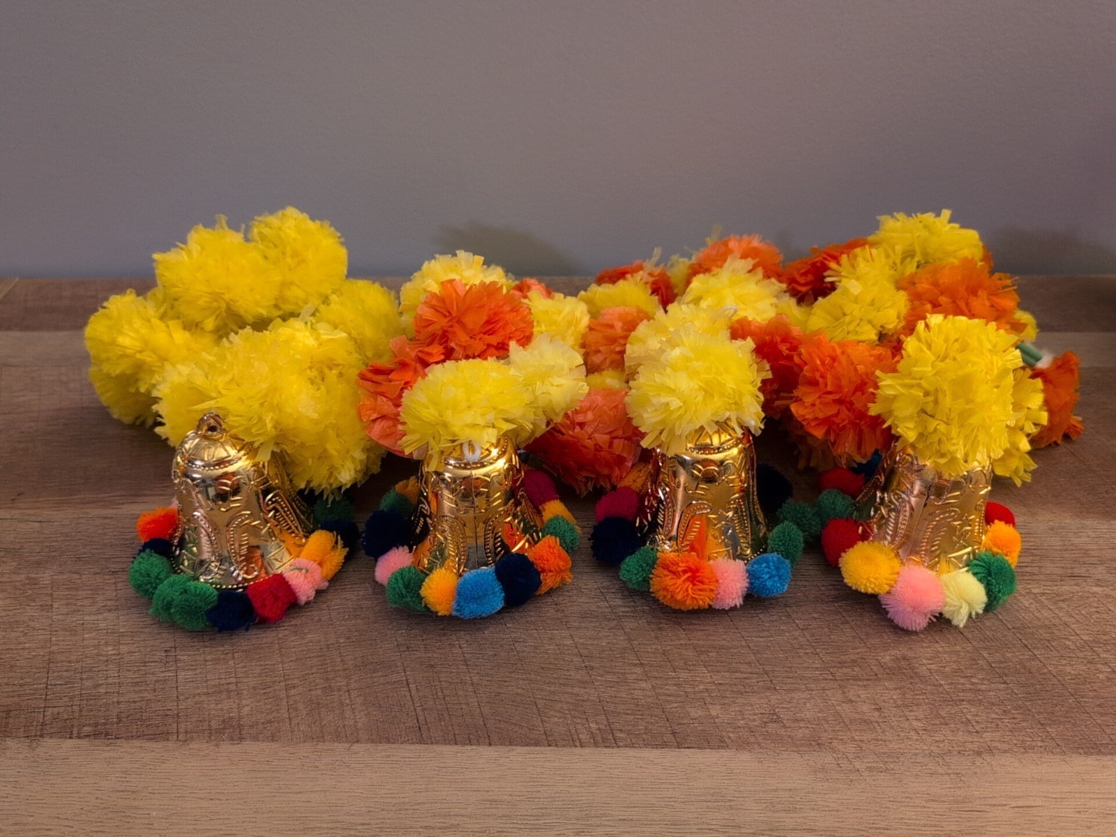 Feet Door Toran Bandhanwar (Set of 4) Artificial Marigold Flowers Garland…