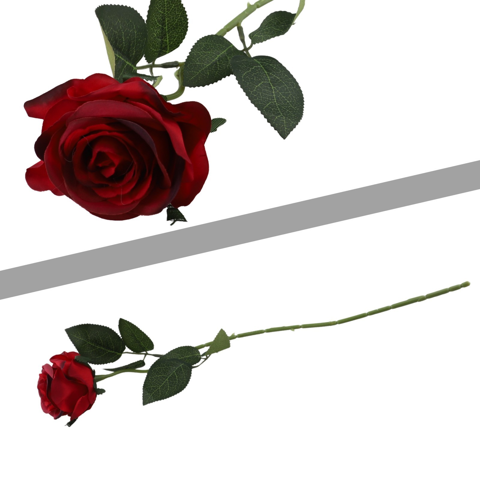 Stylish Single Rose Artificial Flower for Captivating Living Room Ambiance