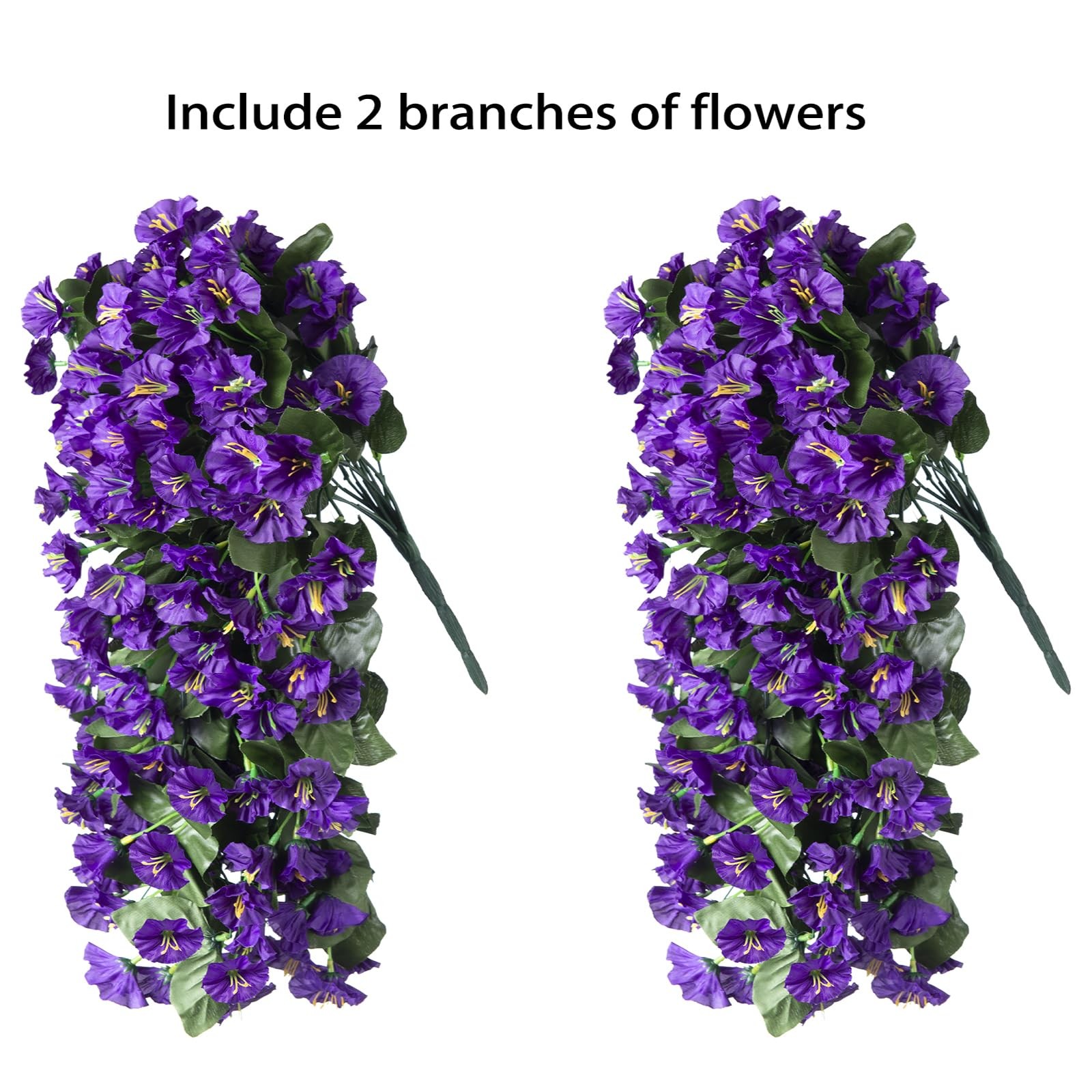 Artificial Faux Hanging Plants Flowers for Outdoor Outside Summer Decoration,…