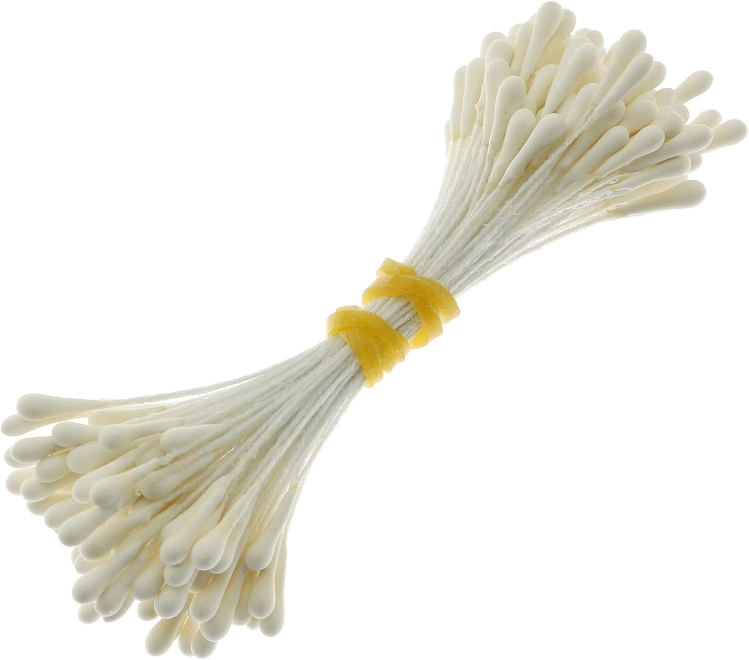 400PCS Artificial Flower Stamens Matte Milky White Pearlized Craft Supplies