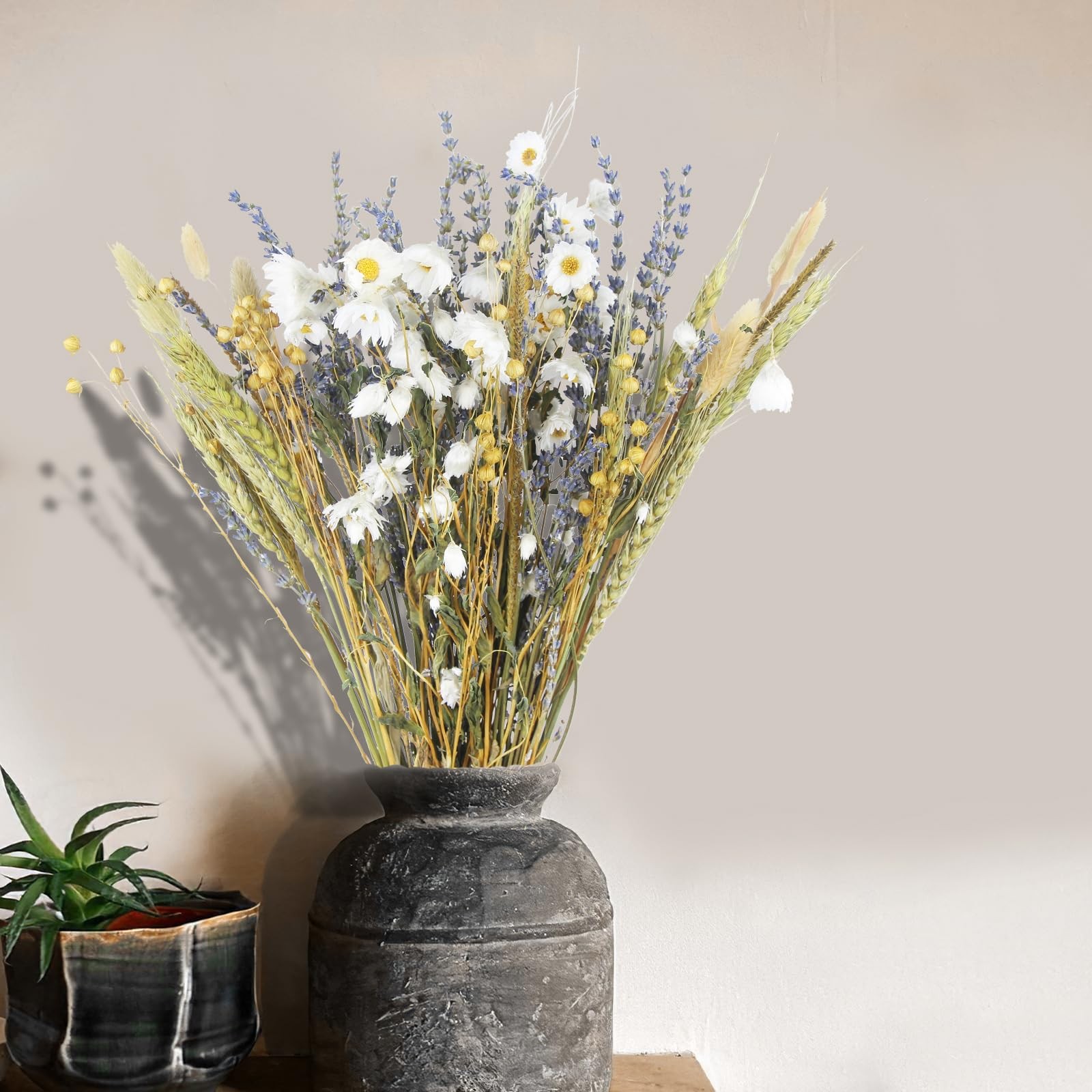Dried Flowers Bouquet Dried Daisy Flowers Natural Lavender Bundles Dried