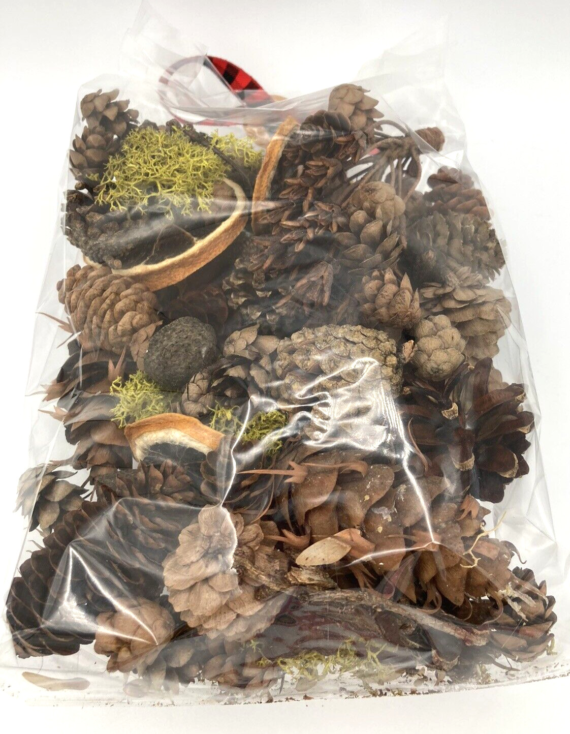 Natural Vase Bowl Filler Pine Cone Dried Oranges Holiday Tiered Tray Scatter 6oz