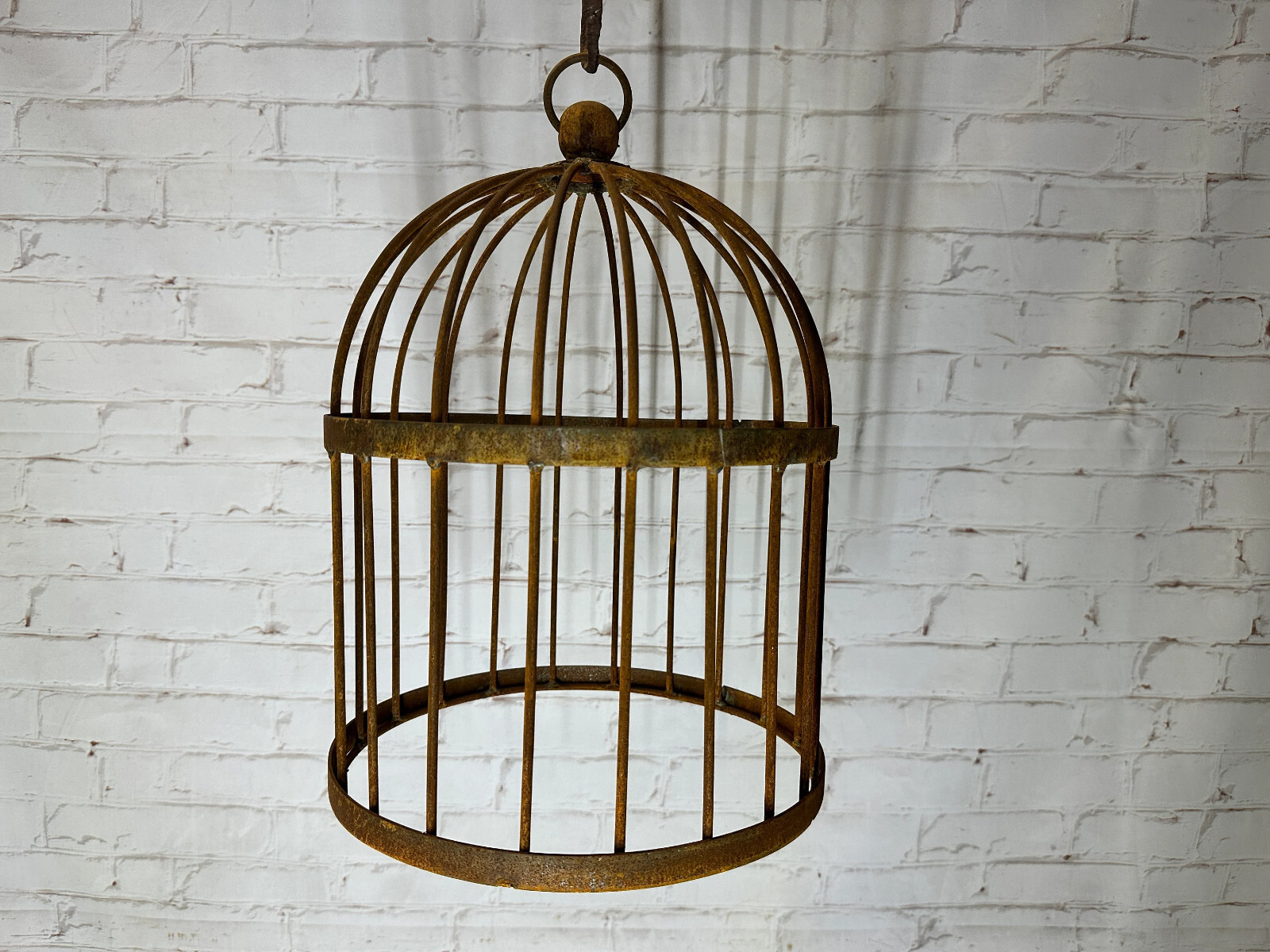 24″ Large Bird Cage Cloche Topiary Flower Trellis Wrought Iron