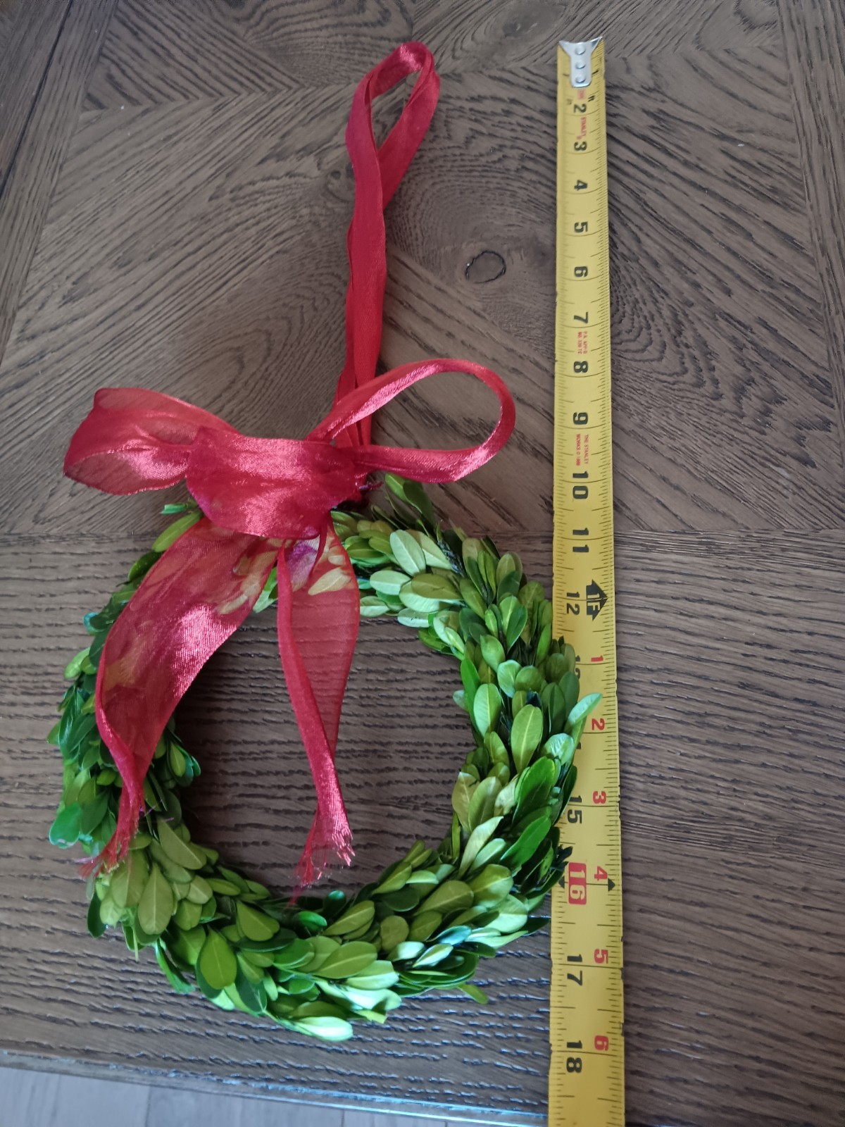 Preserved Boxwood Wreath 7″ Swiss Colony Box RARE