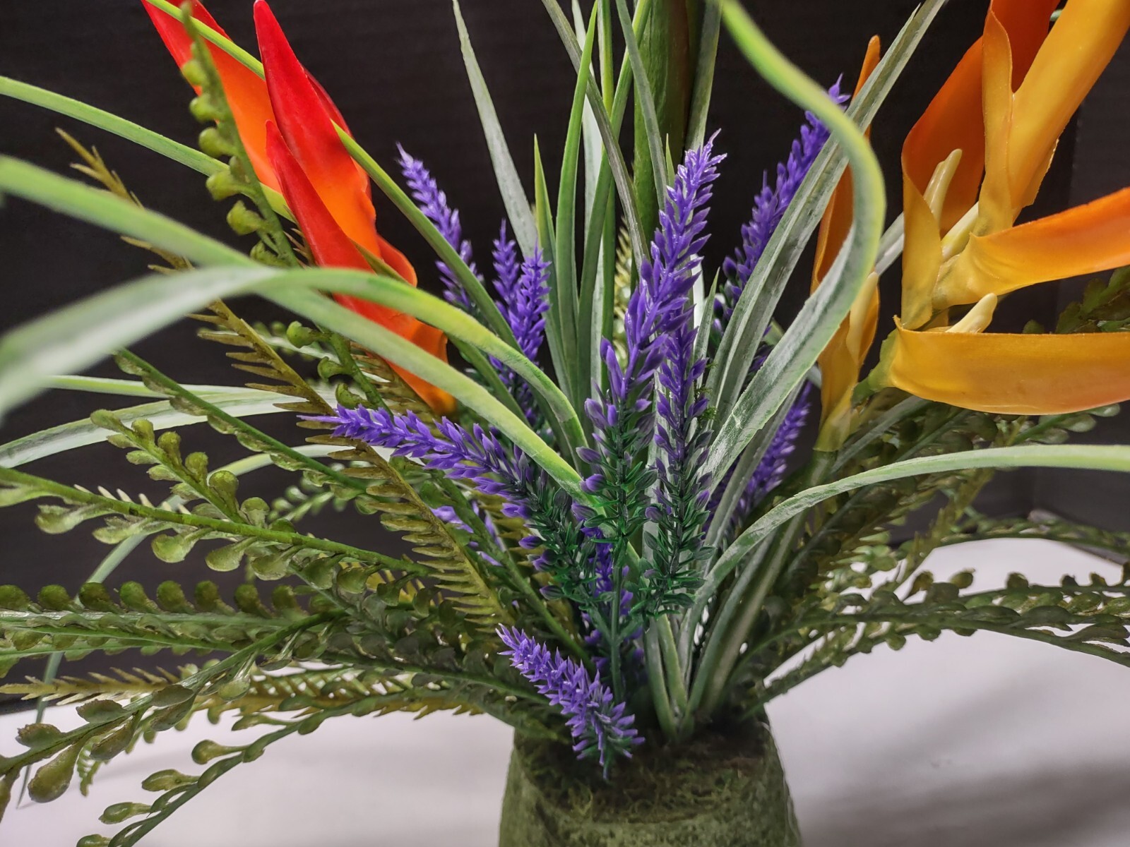 Medium Sized Tropical table centerpiece. Hawaiian floral arrangements