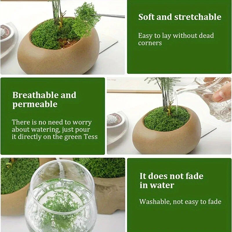 New Design 1  5  8 pcs artificial simulated moss lawn decoration DIY simulated