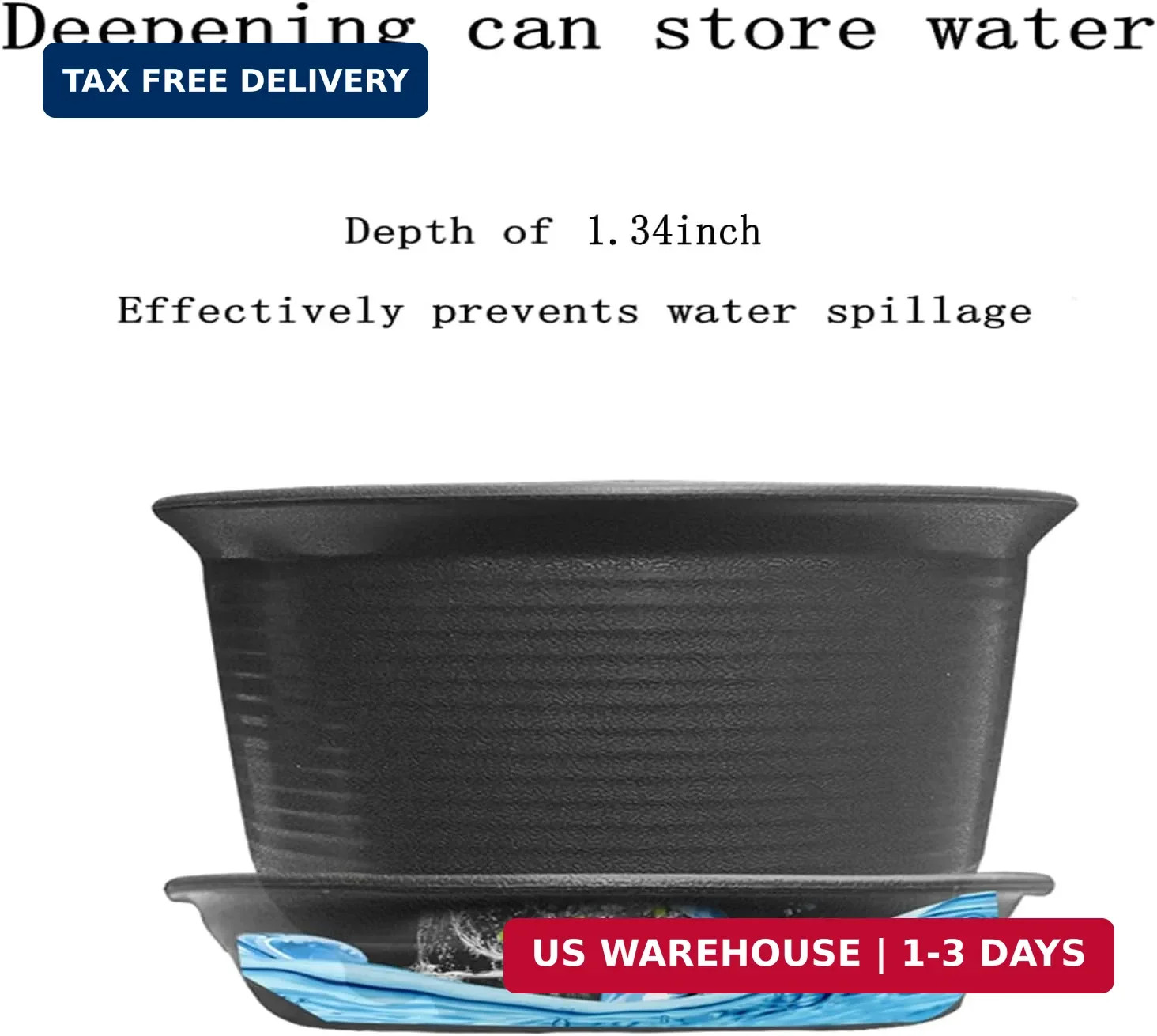 6 Pack Plant Saucer 12 Inch Plastic Plant Tray, Sturdy and Durable Flower Pot Co