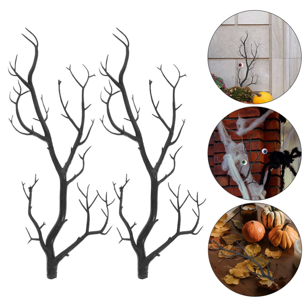12 Pcs Halloween Tree Branches Faux Stems Artificial Antler Dried