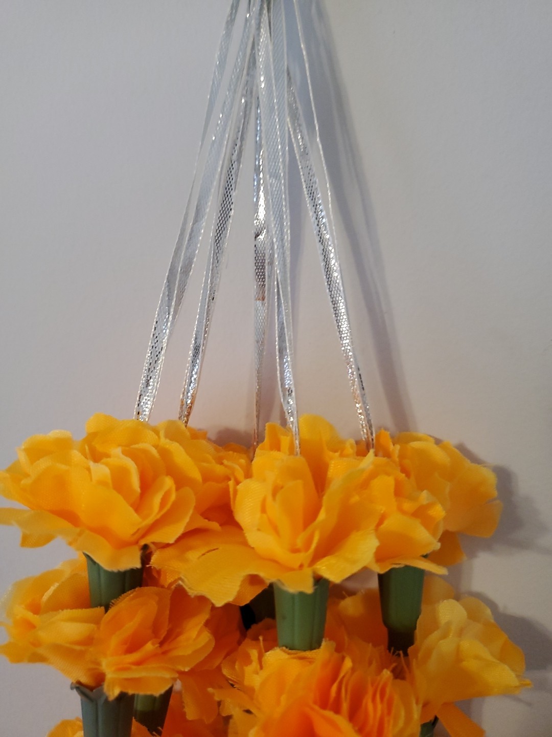 5 Pc Set Artificial Marigold Flower Garlands Diwali Indian Wedding Decoration