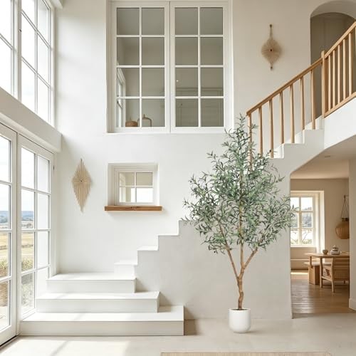 7FT Olive Trees Artificial Indoor – Realistic Artificial Olive Tree Indoor 7ft