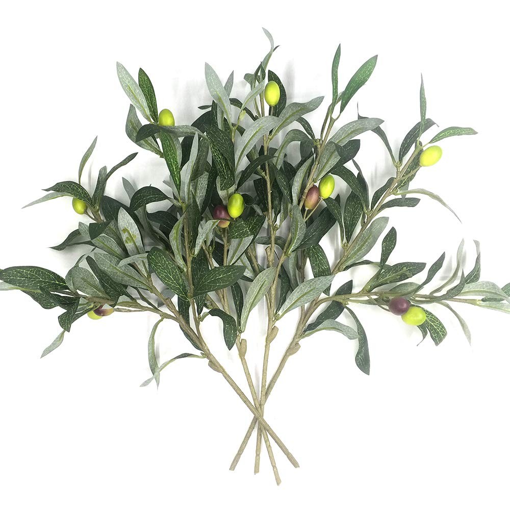 Artificial Olive Plants Branches Fake Fruits Silk Plants Branch Leaves ndoor …