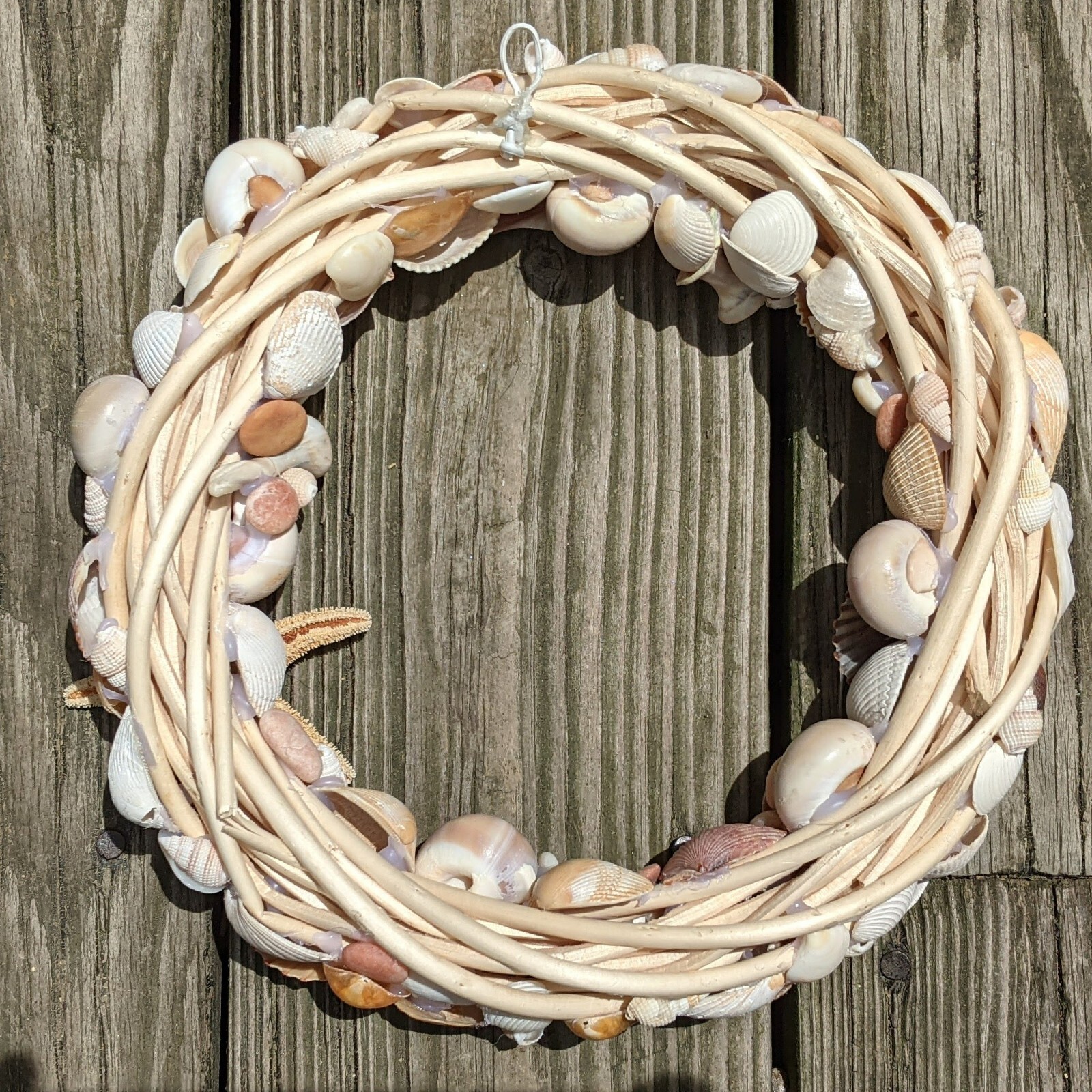 RESERVED sea shell wreath