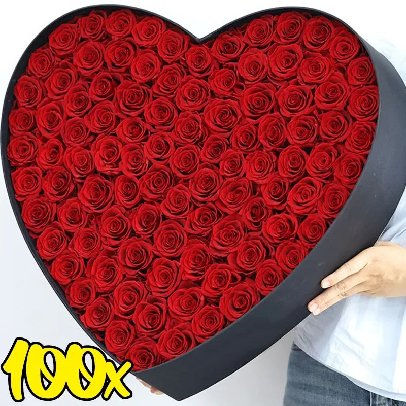 100PCS Artificial Rose Flower Heads, Real Looking Foam Roses for DIY Wedding