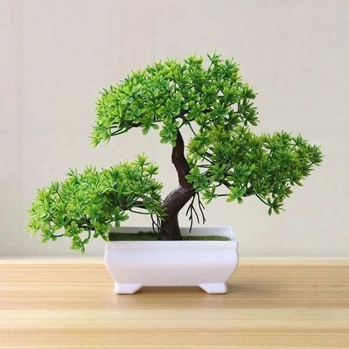Artificial Plants Bonsai Simulated Tree Potted Plants Fake Flowers Table Potted