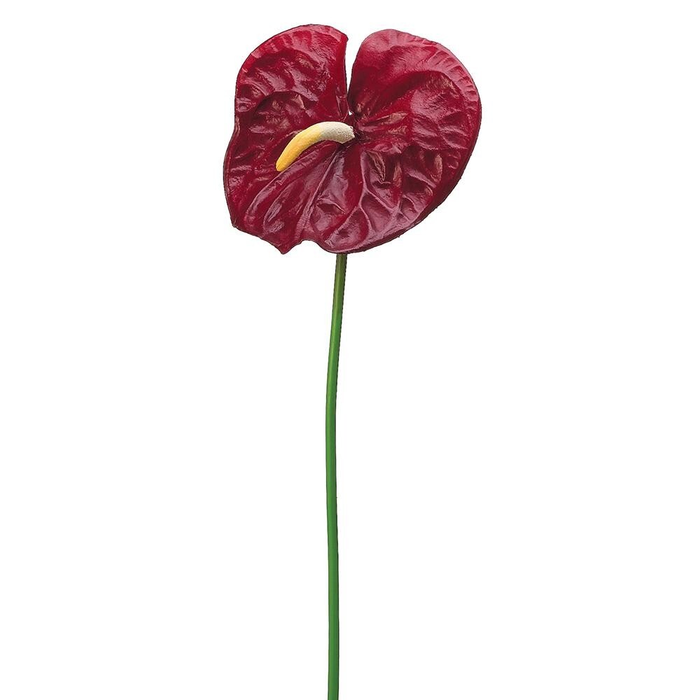 27″ Anthurium stem. Silk flower floral arrangements tropical Hawaiian flowers