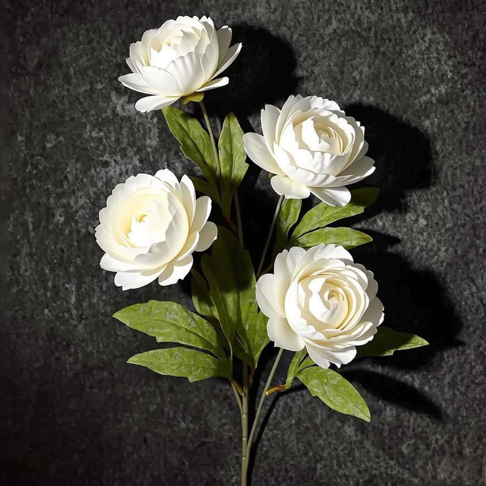 6 Pcs Faux Peonies Artificial Flowers for Vase, 27″ Silk Peonies Faux Peonies…