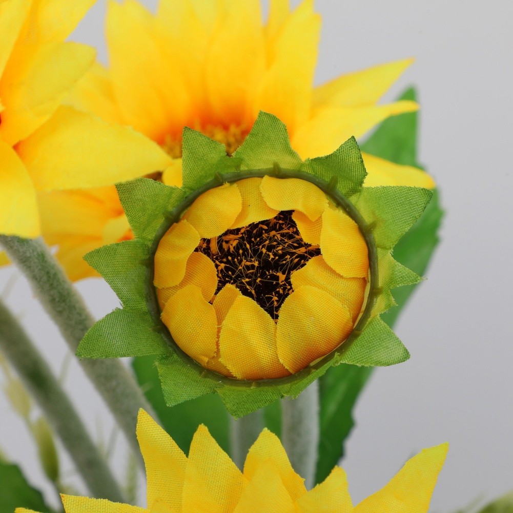 Silk Sunflower Bouquet 38cm 30cm 31cm for Wedding Home Decor Photography Props