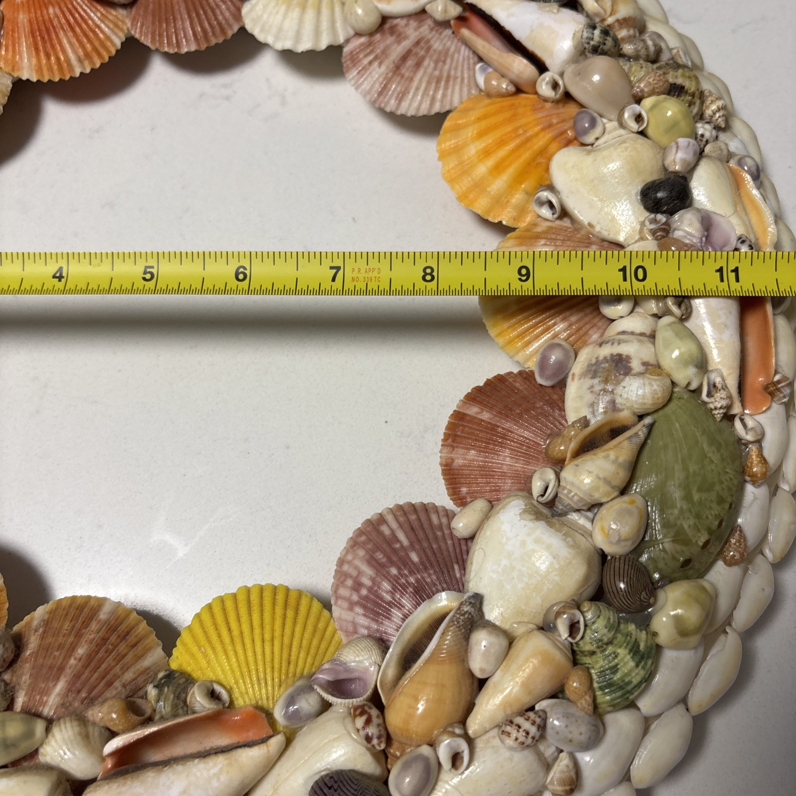 Handcrafted Sea Shell Wreath 14”Beach Seashore Coastal Decor Beautiful Vintage