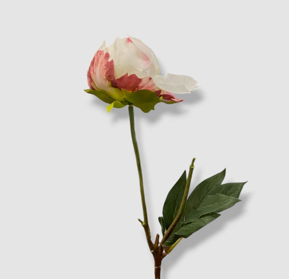 Terrain Faux Green & Pink Peony Floral Decorative Tree Spray
