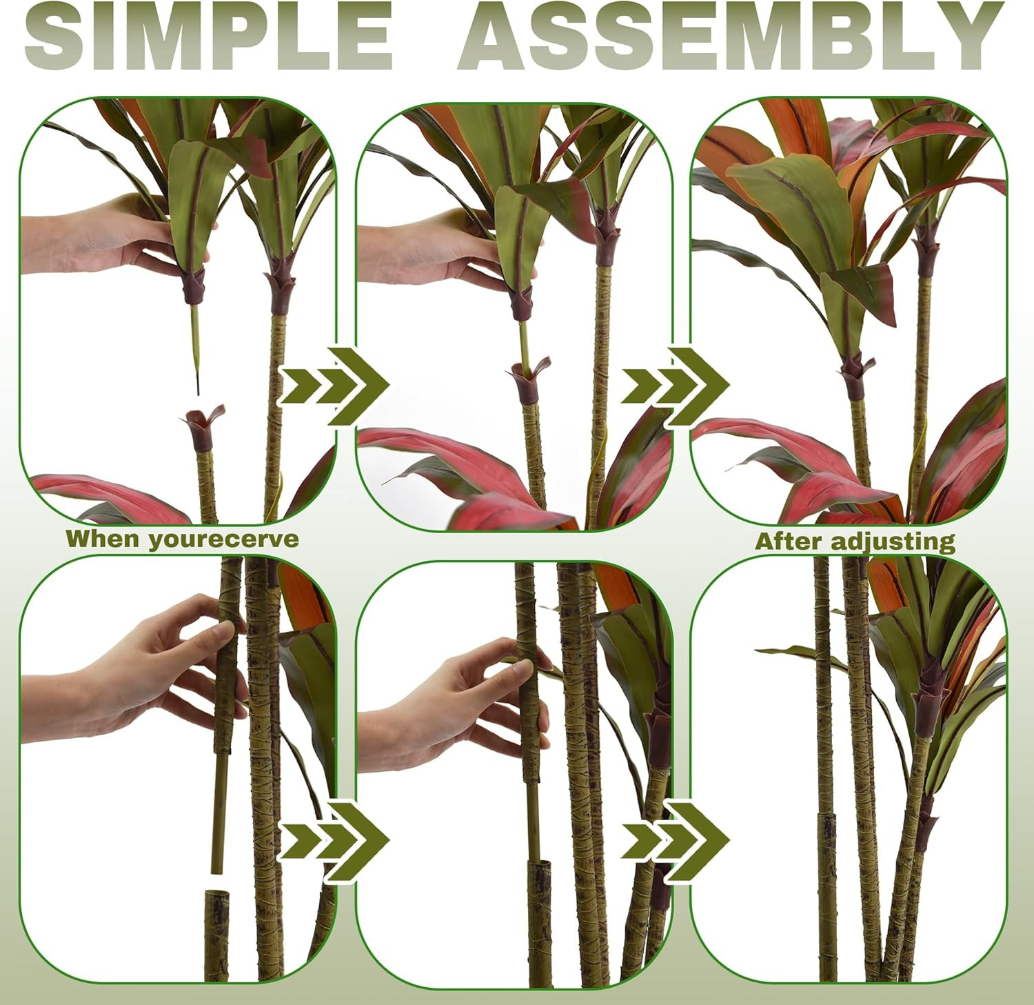 5Ft Artificial Dracaena Tree – Realistic Faux Silk Plant for Home & Office Decor