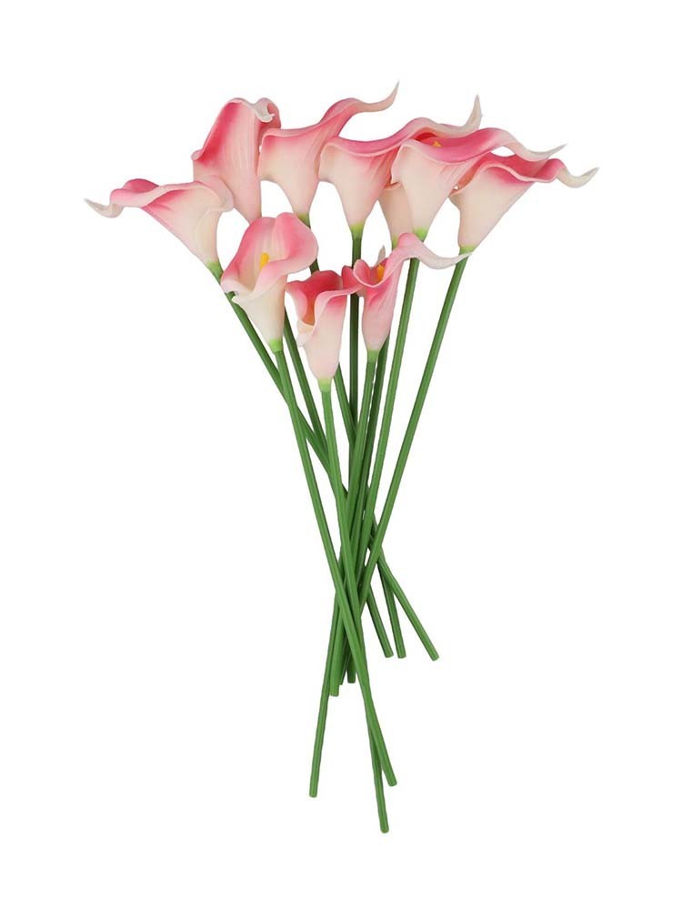 Colorful Calla Lily Artificial Flowers 10pcs for Modern Home Decoration