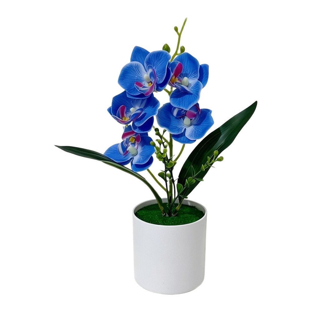 Artificial Butterfly Orchid Flower Plant for Tabletop Decor 38cm Height