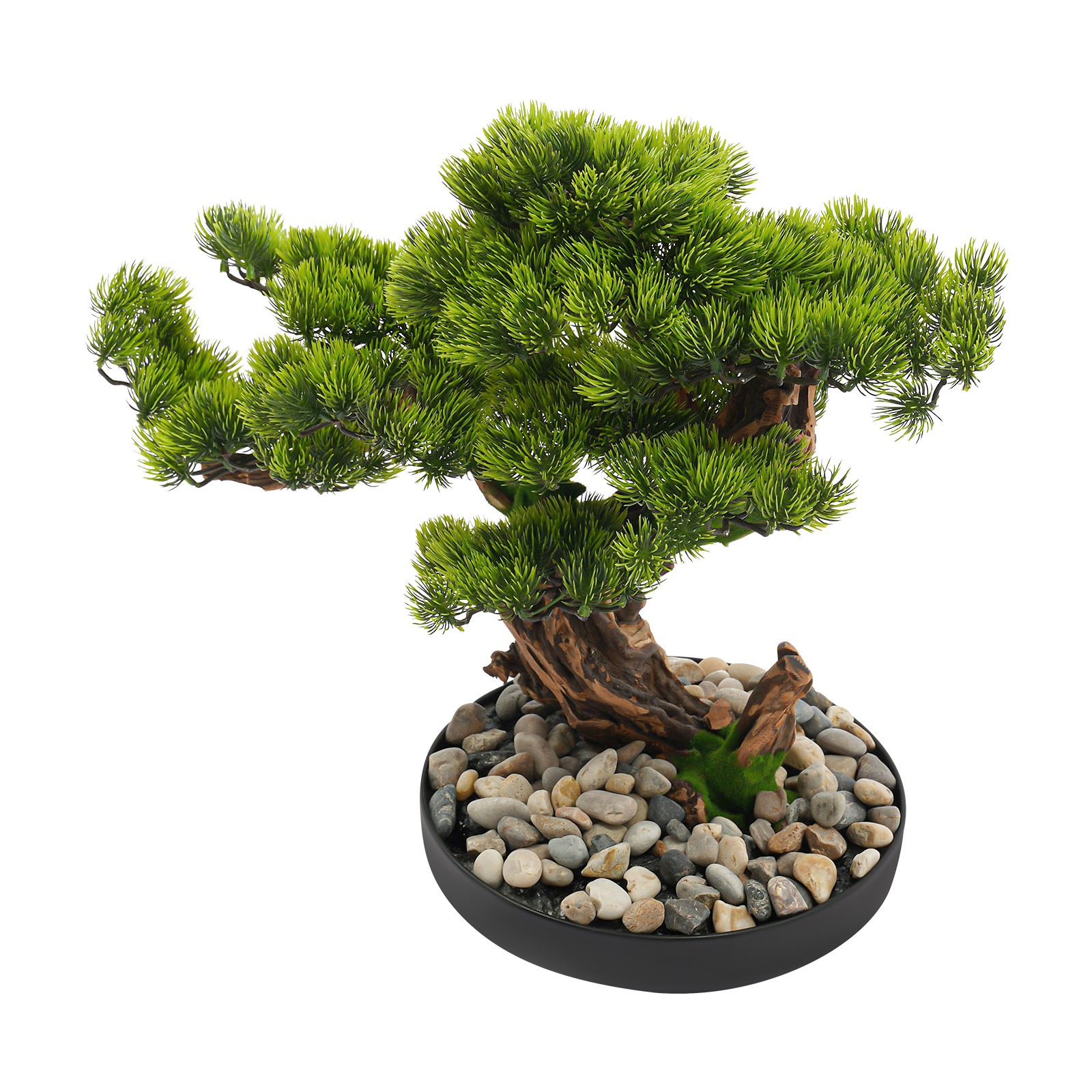 Desktop Artificial Bonsai Tree Artificial Bonsai Pine Tree Realistic Fake Plant