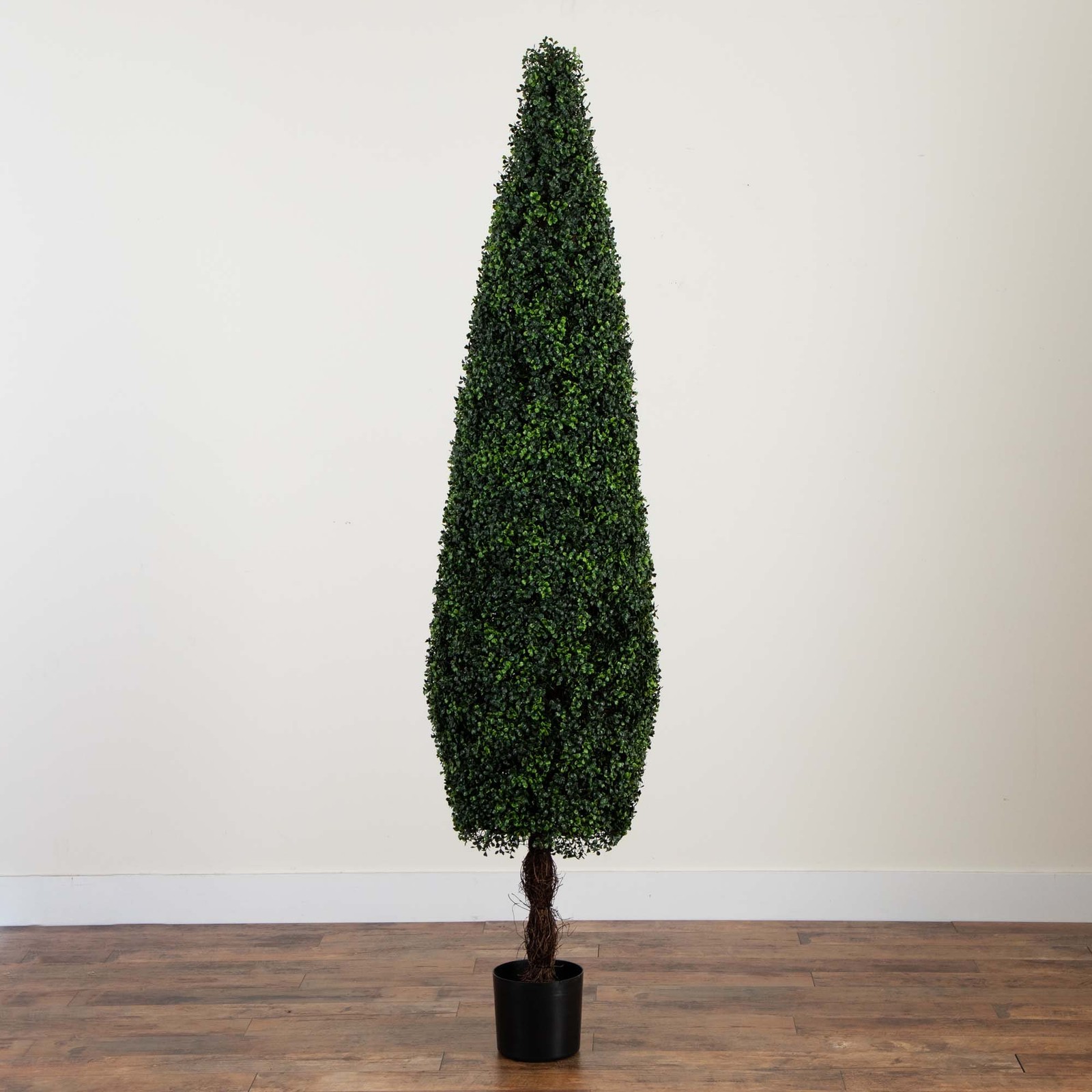 Nearly Natural 7ft UV Resistant Artificial Boxwood Topiary Cone Tree