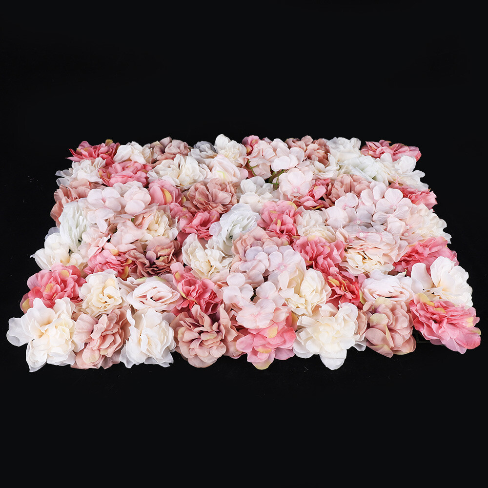 6pcs Artificial Flower Wall Panels Wall Mount 60*40 cm for Party Home Decor