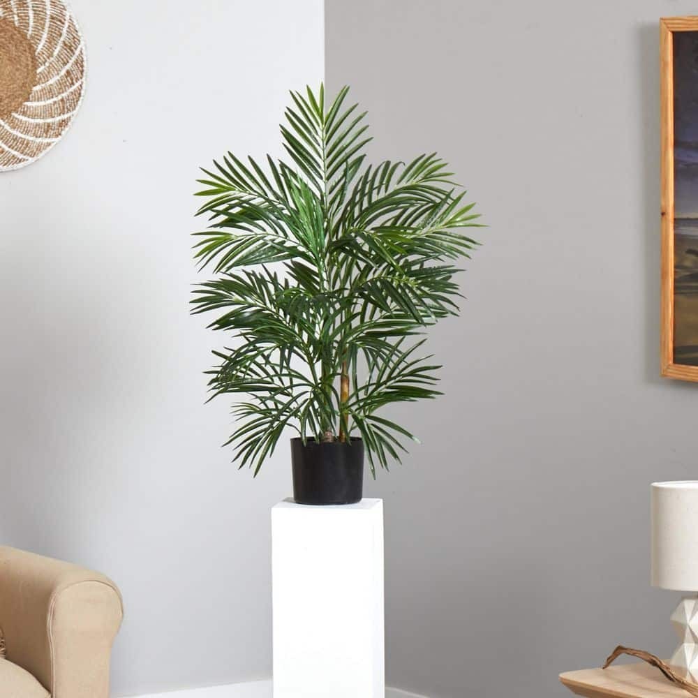 Nearly Natural Artificial Areca Palm Tree 2.5 ft. UV Resistant Indoor Outdoor