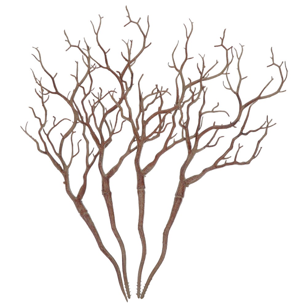 4 Pcs Dried Tree Artificial Branch Decor Decorative Floral Branches
